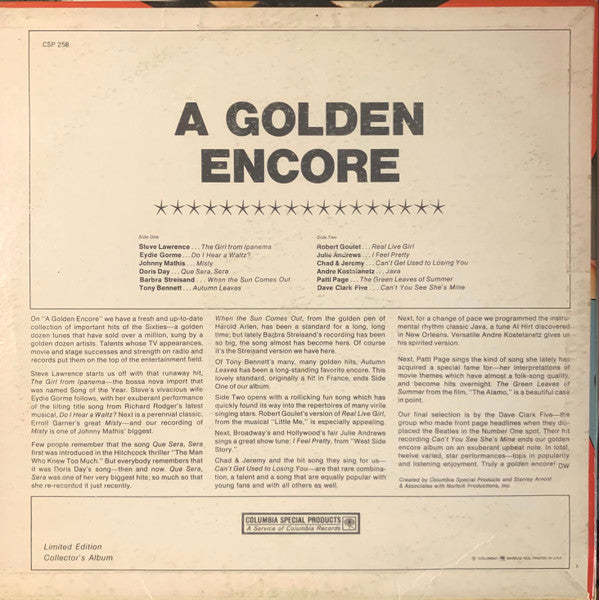 Various - A Golden Encore! (VG) (Vinyl LP)