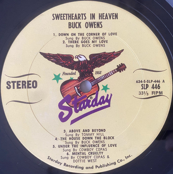 Owens, Buck with Tommy Hill, Cowboy Copas, Dottie West, Eddie Wilson , Darrell McCall - Sweethearts In Heaven (NM or M-) (Vinyl LP)