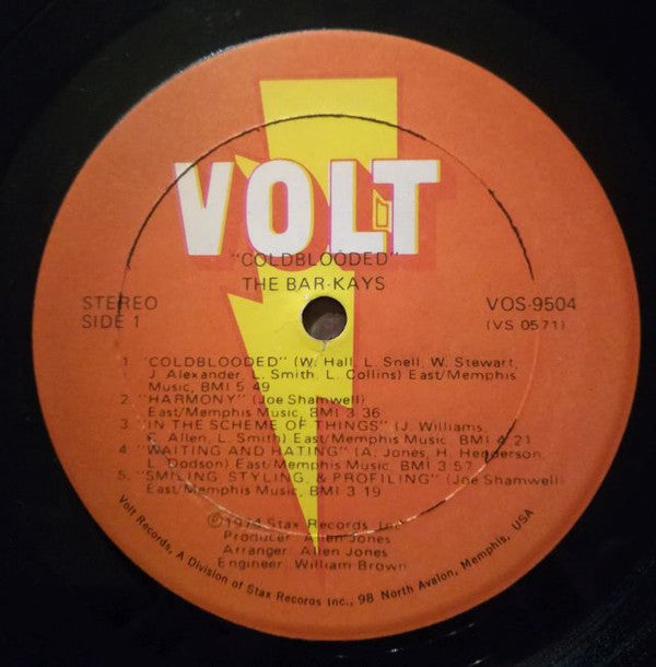 Bar-Kays - Cold Blooded (Vinyl, VG) (Vinyl LP)