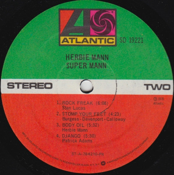 Mann, Herbie - Super Mann (Vinyl, VG+) (Vinyl LP)