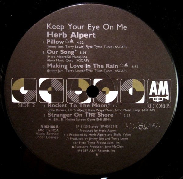 Alpert, Herb - Keep Your Eye On Me (Vinyl, VG+) (Vinyl LP)