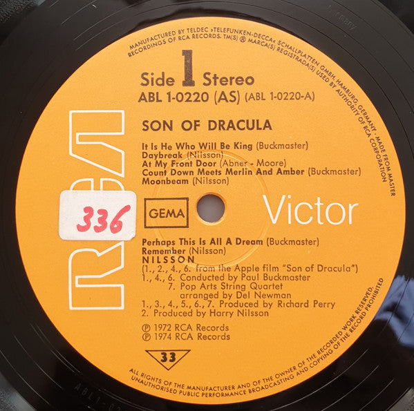 Nilsson, Harry - Son Of Dracula (VG+) (Vinyl LP)