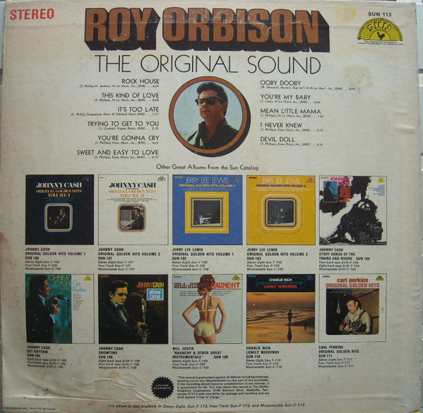 Orbison, Roy - The Original Sound (M) (Vinyl LP)