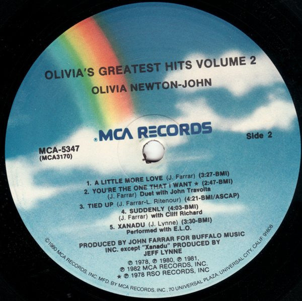 Newton-John, Olivia - Olivia's Greatest Hits Vol. 2 (Vinyl, VG+) (Vinyl LP)