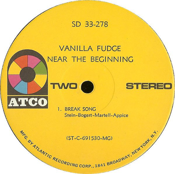 Vanilla Fudge - Near The Beginning (VG+) (Vinyl LP)