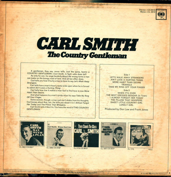 Smith, Carl - The Country Gentleman (VG) (Vinyl LP)