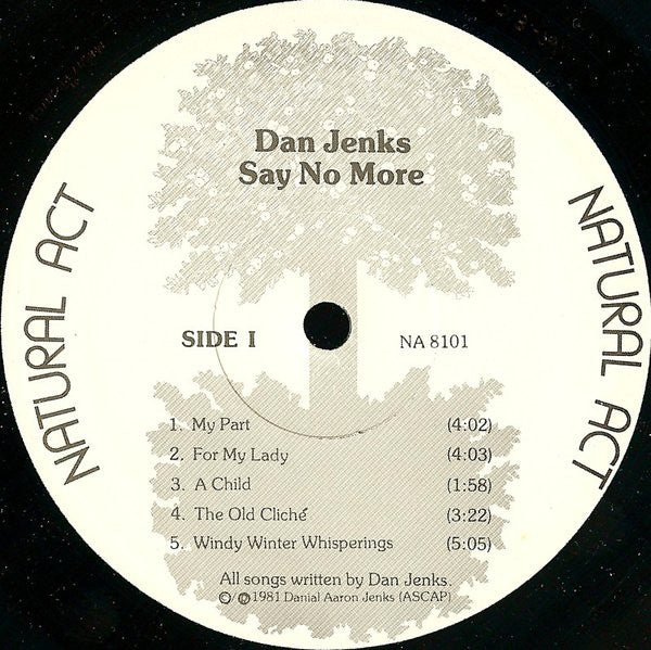 Jenks, Dan - Say No More (VG+) (Vinyl LP)