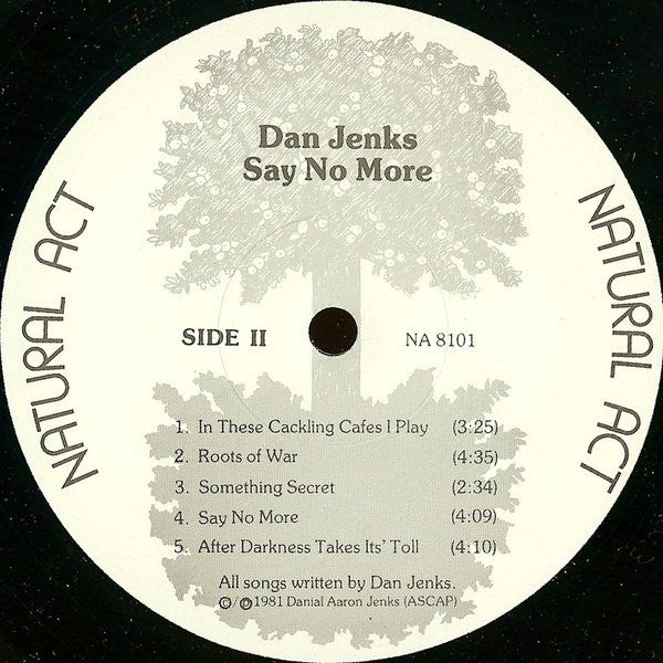 Jenks, Dan - Say No More (VG+) (Vinyl LP)