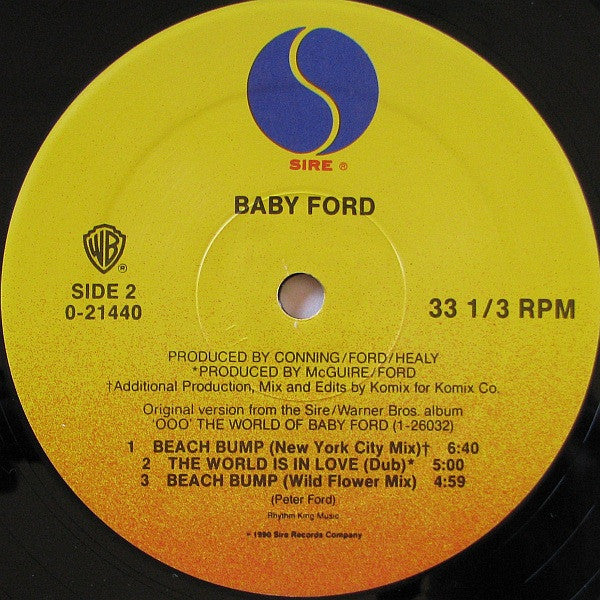 Baby Ford - Beach Bump (VG+) (Vinyl LP)