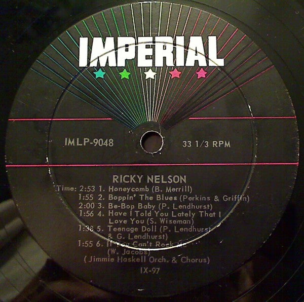 Nelson, Ricky  - Ricky (VG+) (Vinyl LP)