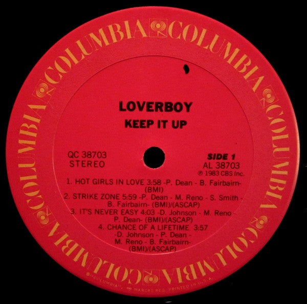 Loverboy - Keep It Up (Vinyl, VG+) (Vinyl LP)