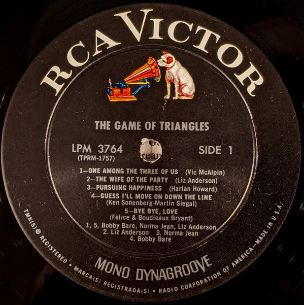 Bare, Bobby / Norma Jean / Liz Anderson - The Game Of Triangles (VG+) (Vinyl LP)