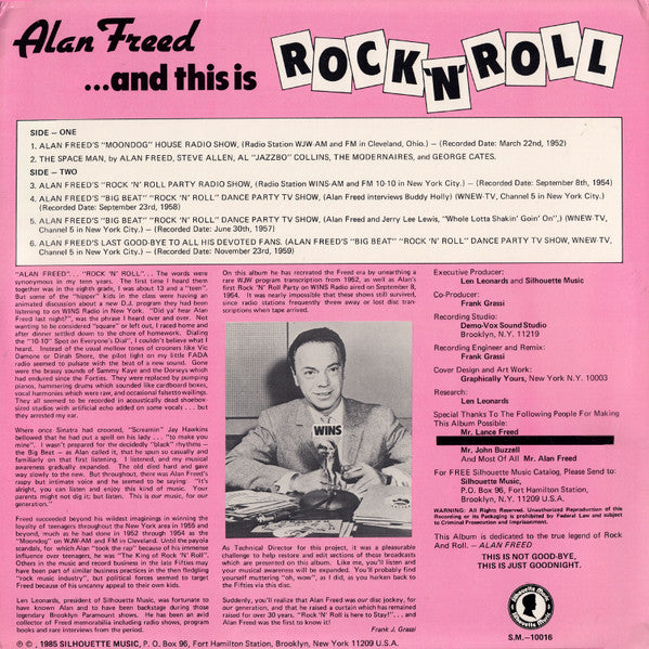 Freed, Alan - ...And This Is Rock 'N' Roll (VG+) (Vinyl LP)