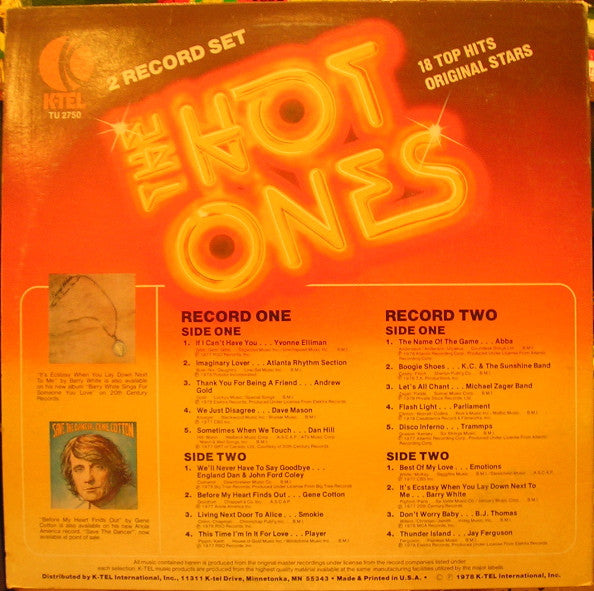 Various - The Hot Ones (Vinyl, VG) (Vinyl LP)