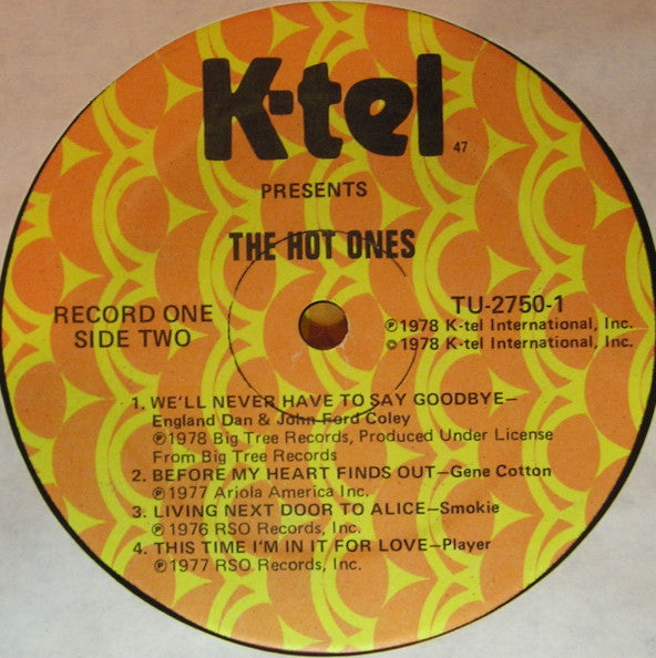Various - The Hot Ones (Vinyl, VG) (Vinyl LP)