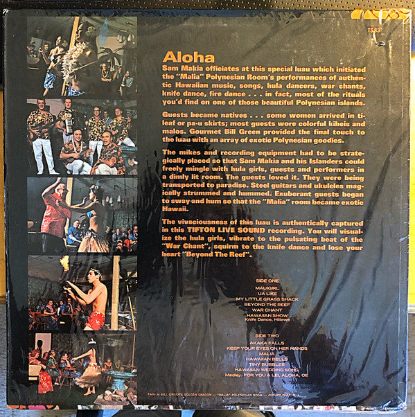 Makia, Sam And His Hawaiian Islanders - Live Hawaiian Party (VG+) (Vinyl LP)