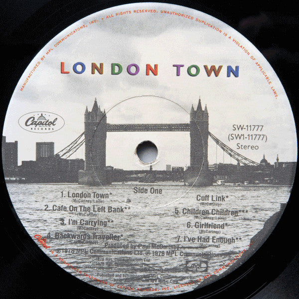 Wings  - London Town (Vinyl, VG) (Vinyl LP)