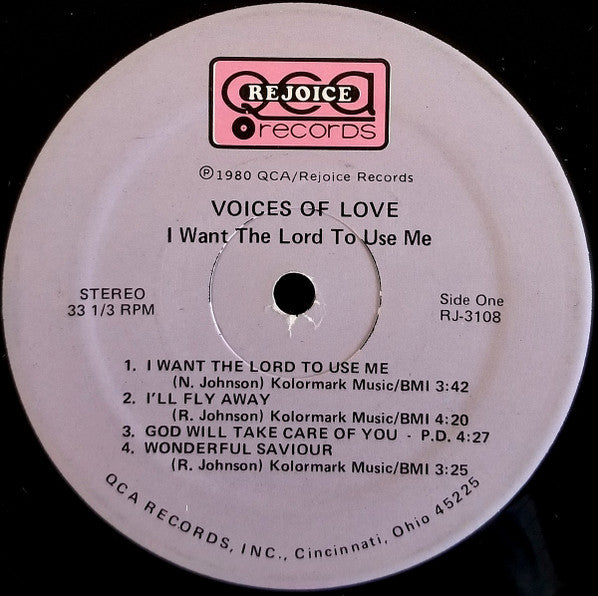 Voices Of Love - I Want The Lord To Use Me (Vinyl, VG+) (Vinyl LP)