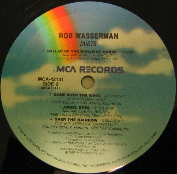 Wasserman, Rob - Duets (Vinyl, NM or M-) (Vinyl LP)