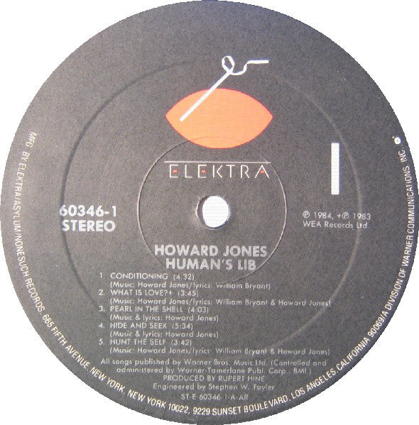 Jones, Howard - Human's Lib (VG+) (Vinyl LP)