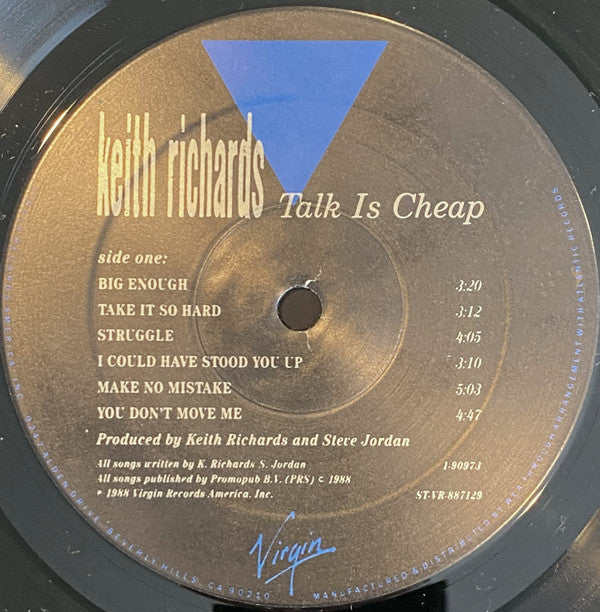 Richards, Keith - Talk Is Cheap (VG+) (Vinyl LP)