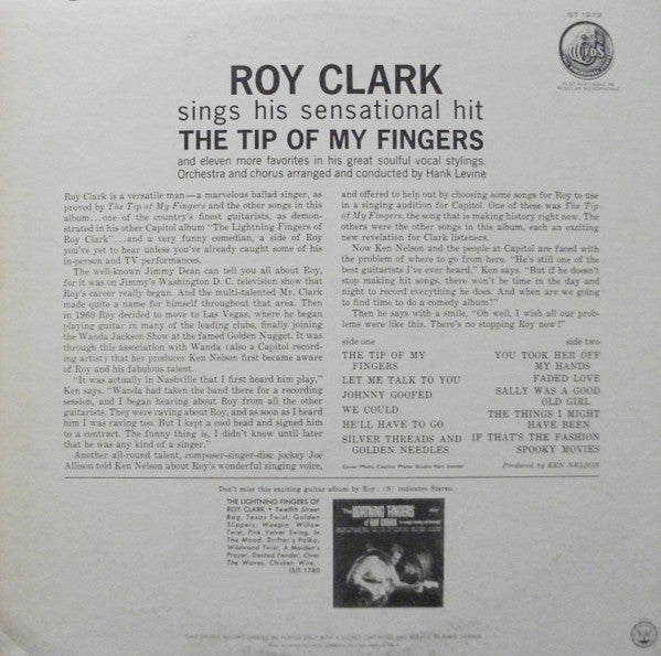 Clark, Roy - The Tip Of My Fingers (VG) (Vinyl LP)