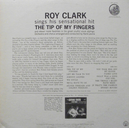 Clark, Roy - The Tip Of My Fingers (Vinyl, VG) (Vinyl LP)