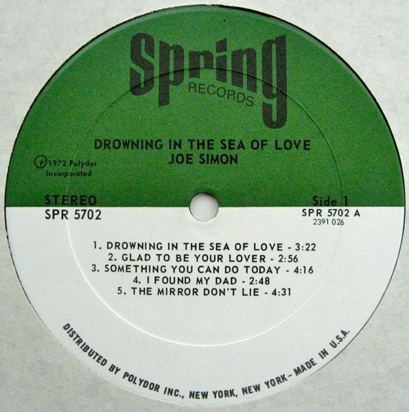 Simon, Joe - Drowning In The Sea Of Love (VG) (Vinyl LP)