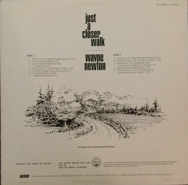 Newton, Wayne - Just A Closer Walk (M) (Vinyl LP)