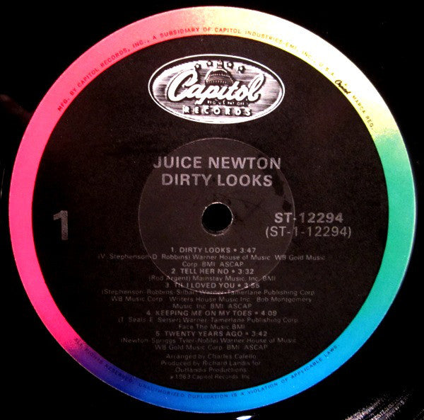 Newton, Juice - Dirty Looks (VG+) (Vinyl LP)