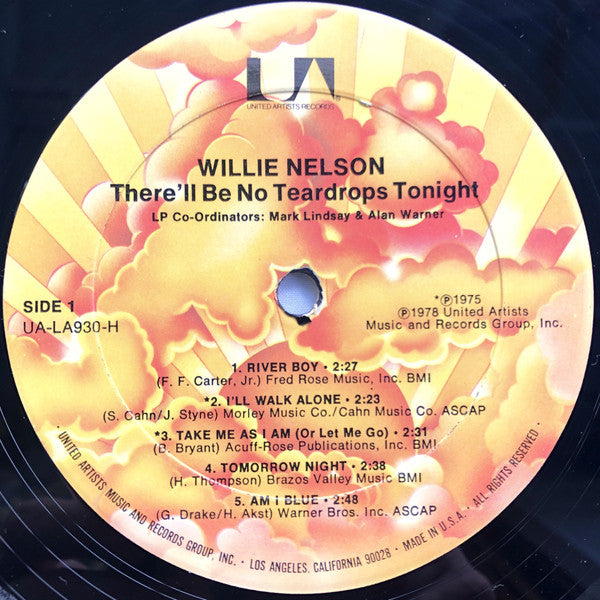 Nelson, Willie - There'll Be No Teardrops Tonight (Vinyl, VG) (Vinyl LP)