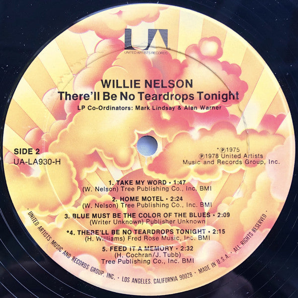 Nelson, Willie - There'll Be No Teardrops Tonight (Vinyl, VG) (Vinyl LP)