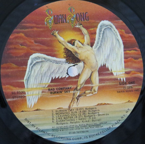 Bad Company  - Burnin' Sky (VG+) (Vinyl LP)