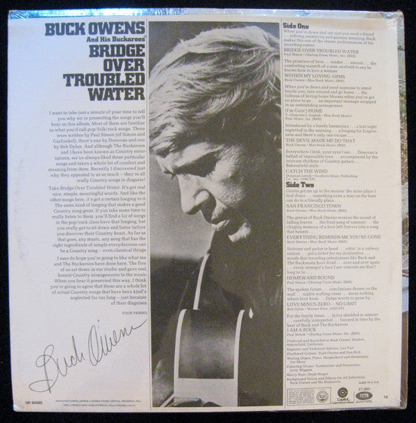 Owens, Buck And His Buckaroos - Bridge Over Troubled Water (VG) (Vinyl LP)