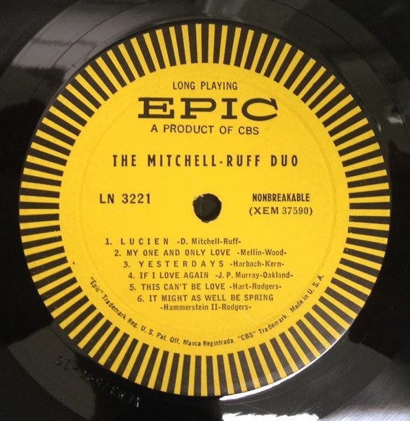 Mitchell-Ruff Duo - The Mitchell-Ruff Duo (VG+) (Vinyl LP)