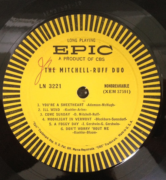Mitchell-Ruff Duo - The Mitchell-Ruff Duo (VG+) (Vinyl LP)