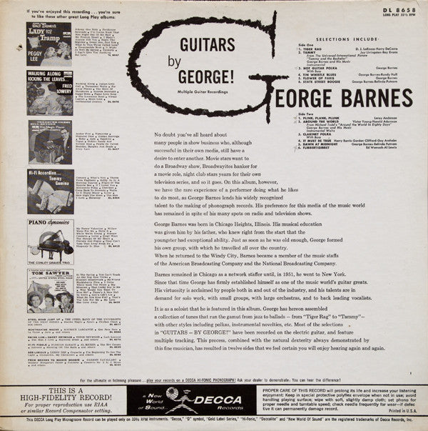 Barnes, George - Guitars - By George! (VG) (Vinyl LP)