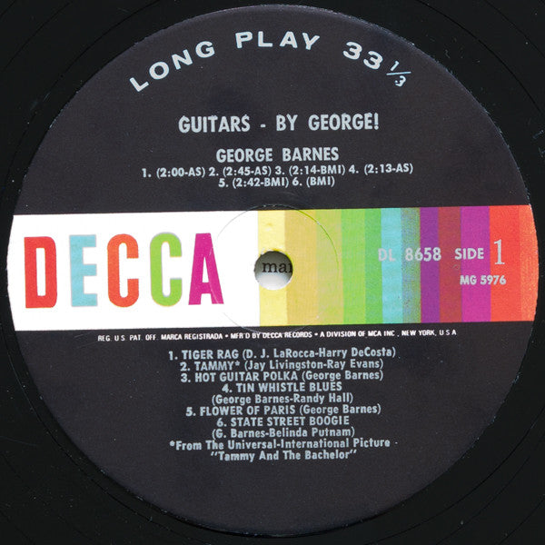 Barnes, George - Guitars - By George! (VG) (Vinyl LP)