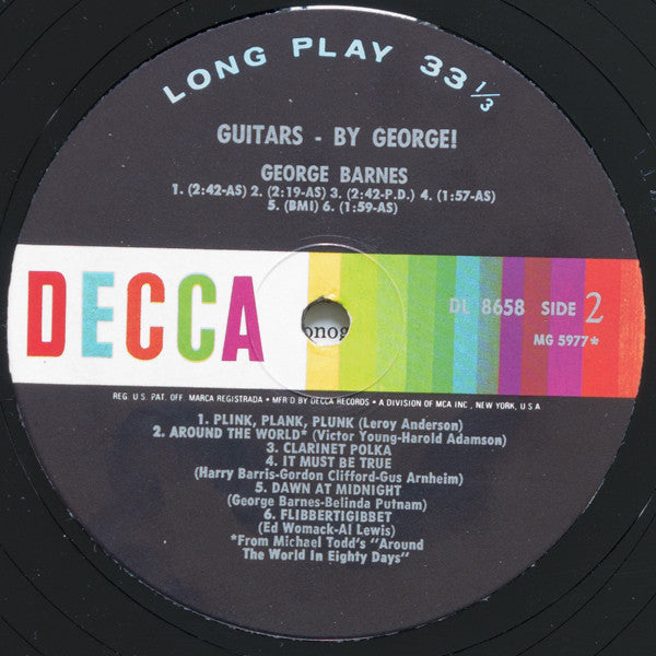 Barnes, George - Guitars - By George! (VG) (Vinyl LP)