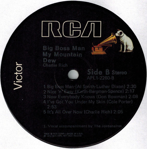 Rich, Charlie - Big Boss Man / My Mountain Dew (Vinyl, VG+) (Vinyl LP)