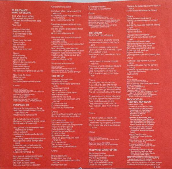Cara, Irene - What A Feelin' (Vinyl, VG+) (Vinyl LP)