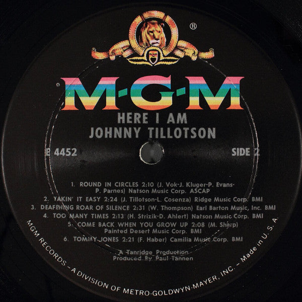 Tillotson, Johnny - Here I Am (VG+) (Vinyl LP)