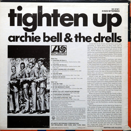 Bell, Archie & The Drells - Tighten Up (Vinyl, VG) (Vinyl LP)