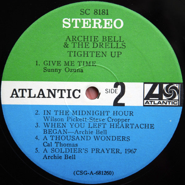 Bell, Archie & The Drells - Tighten Up (Vinyl, VG) (Vinyl LP)