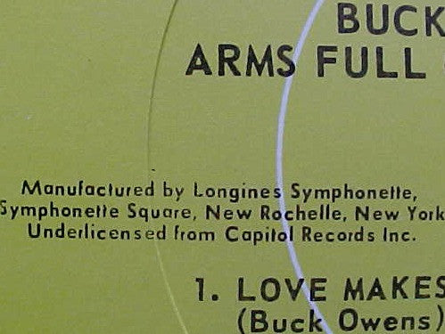 Owens, Buck - Arms Full Of Empty (VG) (Vinyl LP)