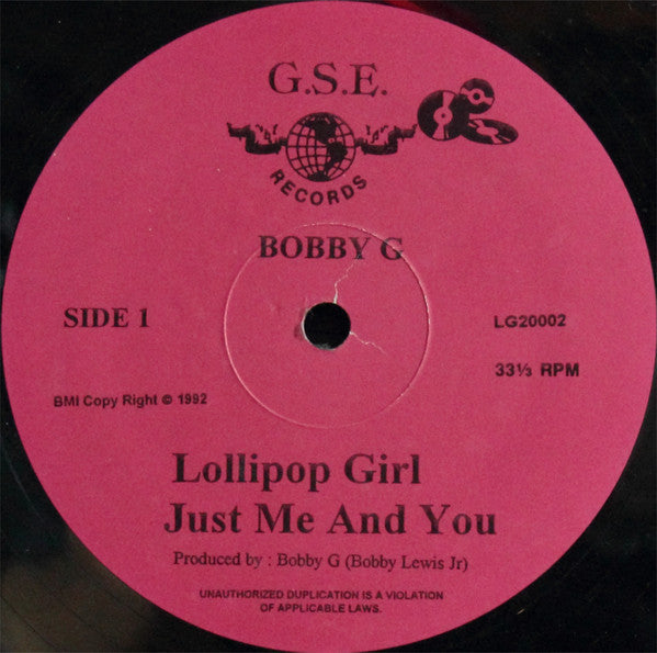 Bobby G  - Lollipop Girl (VG+) (Vinyl LP)