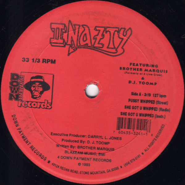 II Nazty Featuring Brother Marquis (Formerly Of 2 Live Crew)* & D.J. Toomp* - Pussy Whipped (VG+) (Vinyl LP)