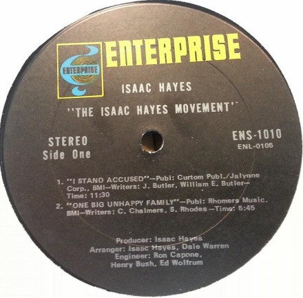 Hayes, Isaac - The Isaac Hayes Movement (Vinyl, VG) (Vinyl LP)