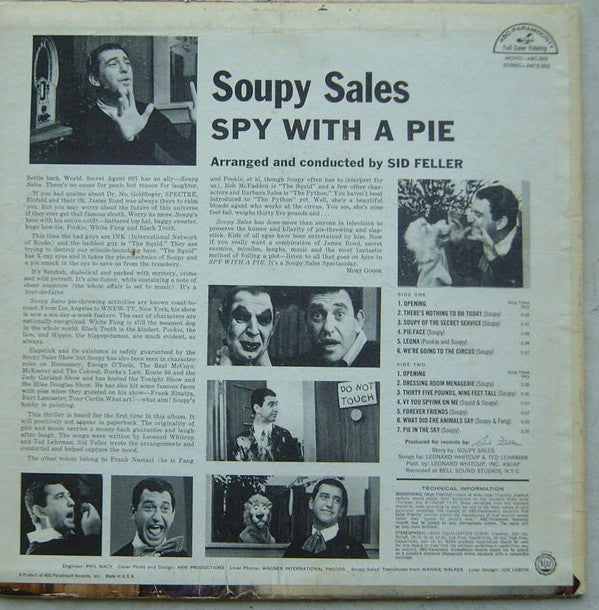 Soupy Sales - Spy With A Pie (VG+) (Vinyl LP)