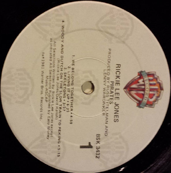 Jones, Rickie Lee - Pirates (VG+) (Vinyl LP)